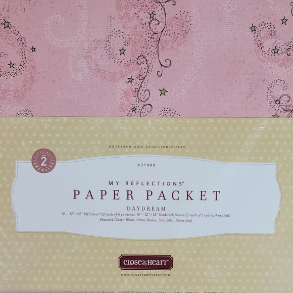 Close to My Heart My Reflections Paper Packet Daydream X7108B Paper & Stock NEW - Picture 2 of 3